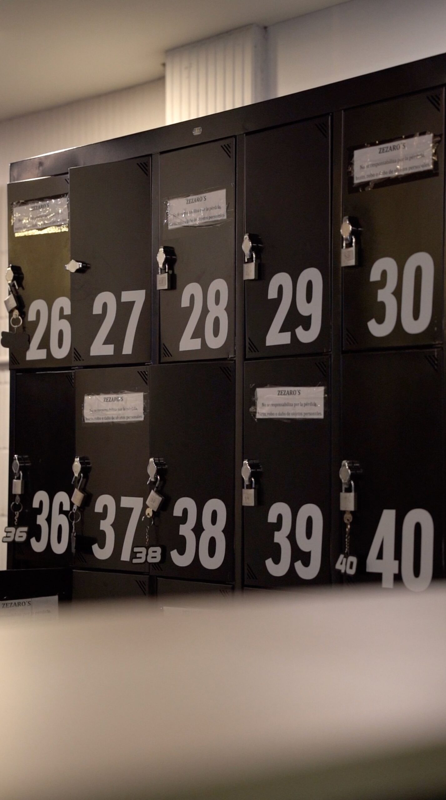 Lockers con candados